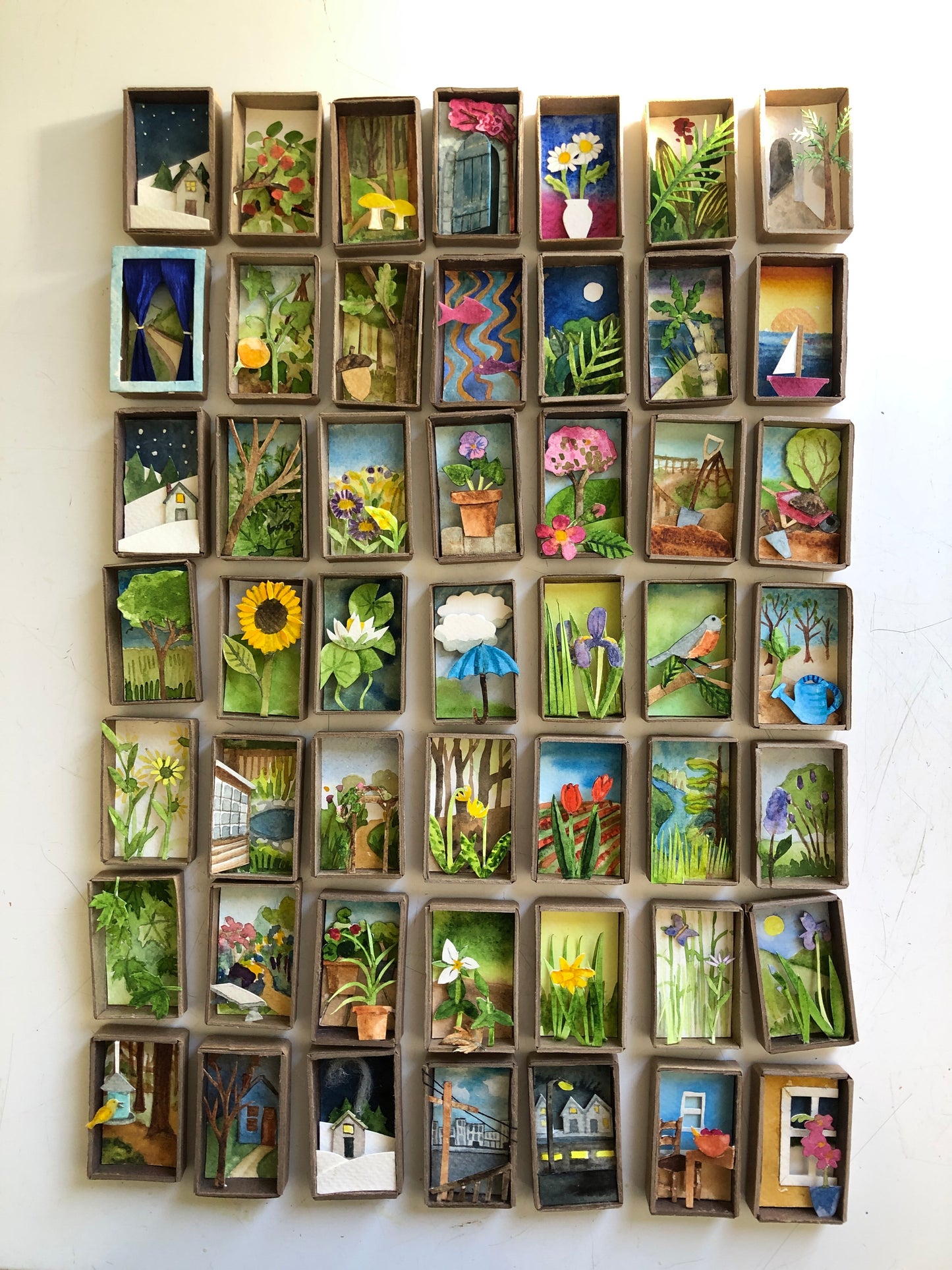 Matchbox Dioramas: Autumn in the Forest