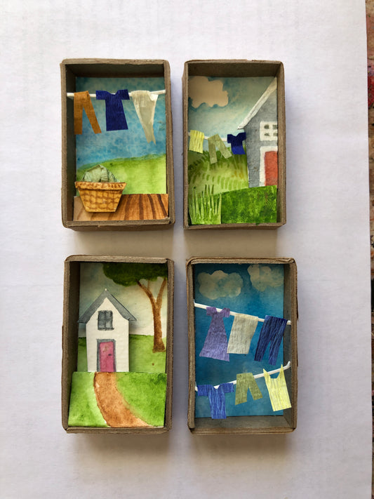 Matchbox Dioramas: Laundry Day