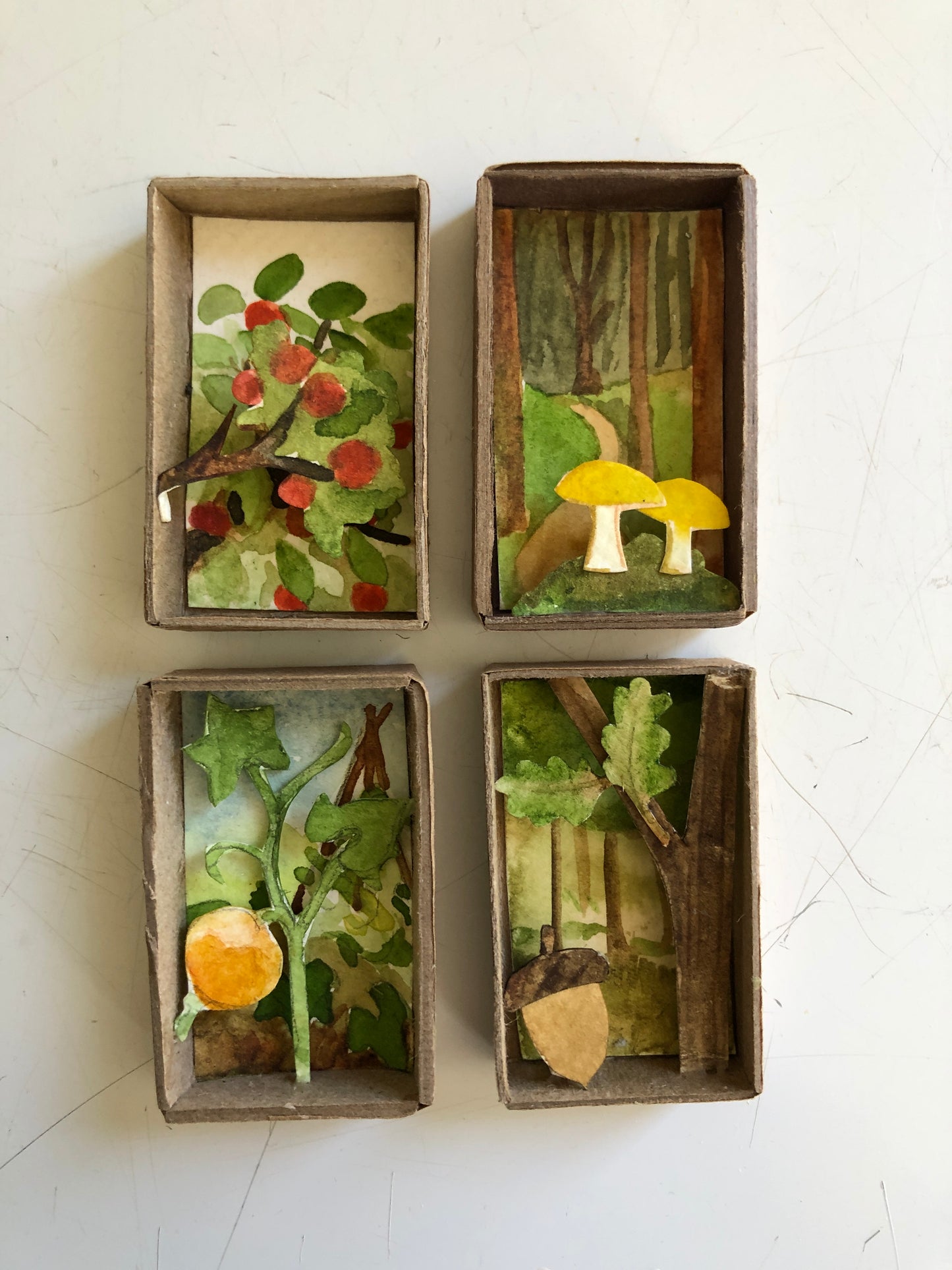Matchbox Dioramas: Autumn in the Forest