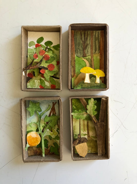 Matchbox Dioramas: Autumn in the Forest