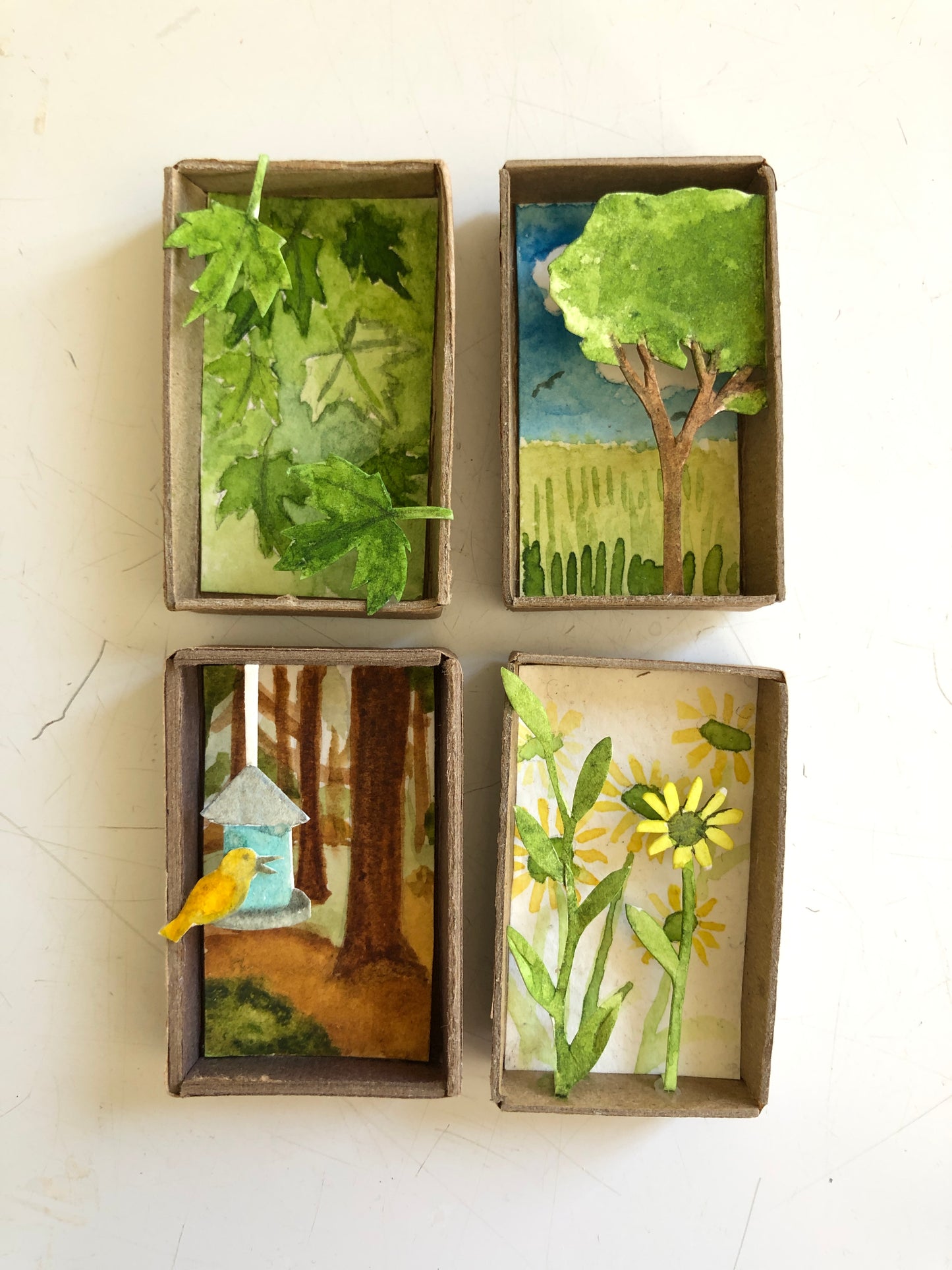 Matchbox Dioramas: Summer in Nature